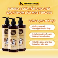 Combo 3 Sữa Tắm Chó MASTERCARE Siêu Khử Mùi Lưu hương, Mượt Lông Ngăn Rụng Lông 500ml PetOneSaiGon