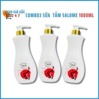 [COMBO 3] Sữa Tắm Nước Hoa Salome 1000ml Thơm Lâu Trắng Da