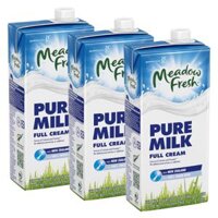 Combo 3 Sữa tươi tiệt trùng Nguyên kem nhãn hiệu Meadow Fresh 1x12L