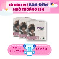 Combo 3 Tã dán cho em bé Bambo Nature Dream Junior XL (5) (11-25kg) gói 27 miếng [bonus]