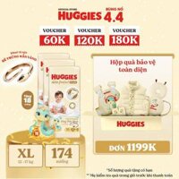Combo 3 Tã quần Huggies Skin Perfect Super Jumbo M70+6/ L60+6/ XL52+6/ XXL48+6 miếng với 2 vùng thấm giảm kích ứng da