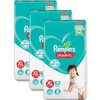 Combo 3 Tã quần Pampers giữ dáng cực đại XL62 – Size XL (62 Miếng x 3 Gói)