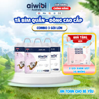 [Combo 3] Tã/Bỉm Cho Trẻ Sơ Sinh Cao Cấp Aiwibi Siêu Thấm Hút, Chống Tràn - Gói New Born 22 Miếng