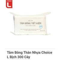 Combo 3 Tăm Bông Choice L Thân Nhựa Túi 300 Que
