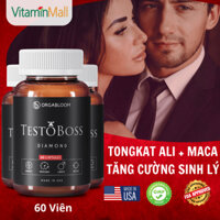 Combo 3 Testoboss Usa - Tăng Cường Sinh Lực Nam Với Maca, Cỏ Sừng Dê, Nhân Sâm, Tinh Hàu – Hộp 60 viên