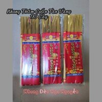 (Combo 3 thẻ)Nhang cuốn tàn vàng thơm hương Lài/Nhang cuộn tàn số 6 185 cây/thẻ