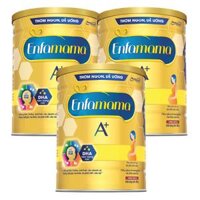 Combo 3 Thực phẩm bổ sung Sản phẩm dinh dưỡng Enfamama A+ hương chocolate 360° Brain Plus 830G