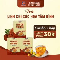 [Combo 3] Trà Linh chi cúc hoa Tâm Bình - Hỗ trợ mát gan, giảm căng thẳng, ngủ ngon, điều hòa huyết áp