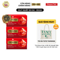 Combo 3 Trà Túi Lọc Twinnings English Breakfast - Hộp 25 Gói 2G