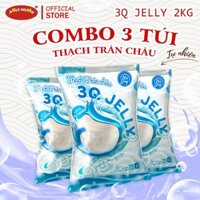 Combo 3 túi 2kg/túi Thạch Trân Châu 3Q Bá Long giòn, dai, ăn liền tiện lợi