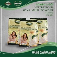 Combo 3 Túi Bột Đậu Nành Unisoy Ít Đường - (3x360)