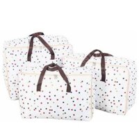 Combo 3 Túi Đựng Quần Áo, Chăn Màn Chống Thấm Loại Hoa Văn Nhiều Màu