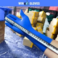 Combo 3 túi - Găng tay cao su xanh cổ dài 30cm  - W40