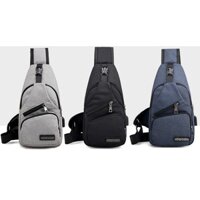 Combo 3 túi kaki đeo chéo thời trang tặng cáp sạc , túi đeo chéo nam , túi đeo hông