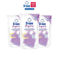[combo 3 túi ] Nước Giặt Dnee nội địa Cho Bé Sơ Sinh 2 in 1 (Túi 600ml x3 ) Thái Lan