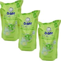 COMBO 3 TÚI NƯỚC RỬA BÌNH SỮA Dnee 600ml (Trà xanh)