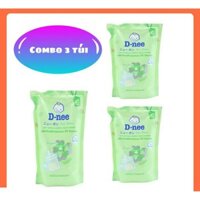 combo 3 túi Nước rửa binh sữa dnee túi 600 ml