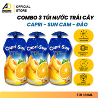 {Combo 3 túi} Nước trái cây Capri-Sun vị Cam & Đào 330ml - hàng nhập khẩu Đức chính hãng