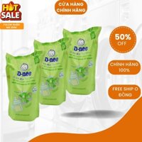 ComBo 3 Túi Nước xúc bình sữa Dnee, Nước rửa bình sữa Dnee dạng túi 550ml hàng thái ..