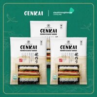 Combo 3 Túi Rong biển Cuộn Cơm Genkai 10 Lá – Rong Biển Cuốn Cơm Làm Kimbap Làm Sushi