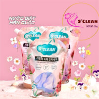 Combo 3 túi Set 3 túi nước giặt Hàn Quốc hương nước hoa mùi hoa cỏ sạch sâu mềm vải S`Clean