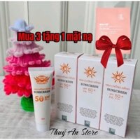 combo 3 tuýp kem chống nắng kháng nước kiềm dầu beauty queen