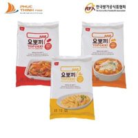 Combo 3 vị: Phomai, cay ngọt, bơ hành - Bánh gạo Hàn Quốc Yopokki gói lớn 240g/ gói tokpokki