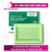 COMBO 3 XÀ PHÒNG Giảm Mụn Cơ Thể Derladie Body Cleansing Bar For Blemish Skin 50Gr