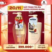 Combo 30 - Cặp Dầu Gội & Dầu Xả Tsubaki Vàng
