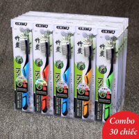 Combo 30 chiếc Bàn Chải Đánh Răng Than Tre Hoạt Tính Hàn Quốc BOSS