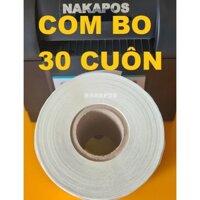[COMBO 30 CUỘN] Giấy in đơn hàng TMĐT 75x100 mm in decal nhiệt 75*100 hóa đơn A7 tự dán không cần băng dính [ 30 CUỘN ]