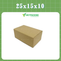Combo 30 hộp carton 25x15x10 đóng gói hàng ship COD tiện lợi, giá rẻ siêu tiết kiệm