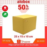 Combo 30 Hộp Carton Giấy Đóng Hàng Đựng Quà, Hộp giấy Gói hàng Nhỏ Đựng Bánh Kích thước 25x15x10cm giao hỏa tốc - Alobox