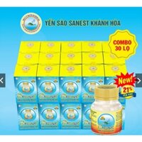 Combo 30 lọ Nước Yến sào Khánh Hòa Sanest dành cho người cao tuổi hộp lọ 70ml - S095