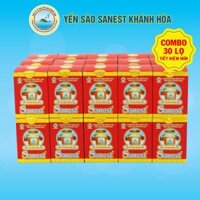 Combo 30 lọ Nước Yến sào Khánh Hòa Sanest đóng lọ 70ml - Có đường 002