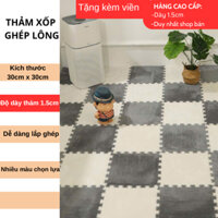 [Combo 30] Thảm Xốp Ghép Mặt Lông 30x30x1cm - Thảm Xốp Trải Sàn