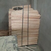 Combo 30 Thanh Gỗ Tròn Gỗ Bồ Đề Dài 1m, phi 2.5cm