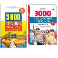 Combo 3000 Từ Vựng Tiềng Hàn Theo Chủ Đề3000 Câu Giao Tiếp Tiếng Hàn Theo Chủ Đề Sách Bản Quyền