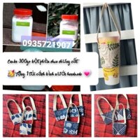 Combo 300gr bột phèn chua chưng cất + Tặng kèm Túi xách ly, bình giữ nhiệt