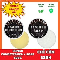 COMBO 35 CUSTOM LEATHER CONDITIONER & LEATHER SOAP| DƯỠNG ÁO DA VÀ XÀ PHÒNG VỆ SINH ÁO DA CHUYÊN DỤNG