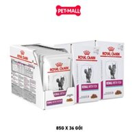Combo 36 Gói 85G - Pate mèo Royal Canin Renal With Fish Gravy Petmall