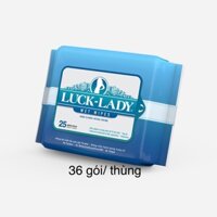 COMBO 36 GÓI KHĂN ƯỚT LUCK LADY 25 TỜ CÓ MÙI