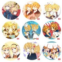 Combo 36 huy hiệu rinlen Vocaloid , 2 móc khóa chùm rinlen,1 bộ bài rinlen