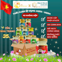 Combo 39 Tặng 1 Hủ Yến Chưng Sẵn, Yến Sào Nha Trang,không hộp, 35% Yến, 70ml, giá sỉ siêu tốt