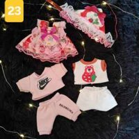 combo 3b quần áo cho doll 5''