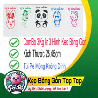 Combo 3kg 3 mẫu Bọc đựng làm kẹo bông gòn.
