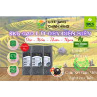 COMBO 3KG GẠO LỨT ĐEN DẺO ĐIỆN BIÊN - BON FOOD