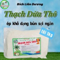 COMBO 3KG THẠCH DỪA THÔ ÉP KHÔ DẠNG BÚN SỢI NGẮN_LOẠI TÚI 1KG