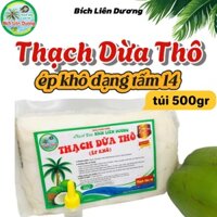 COMBO 3KG THẠCH DỪA THÔ ÉP KHÔ DẠNG TẤM 14 TẶNG KÈM HƯƠNG_LOẠI TÚI 500GR