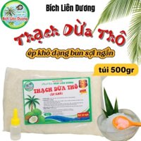 COMBO 3KG THẠCH DỪA THÔ ÉP KHÔ DẠNG BÚN SỢI NGẮN TẶNG KÈM HƯƠNG